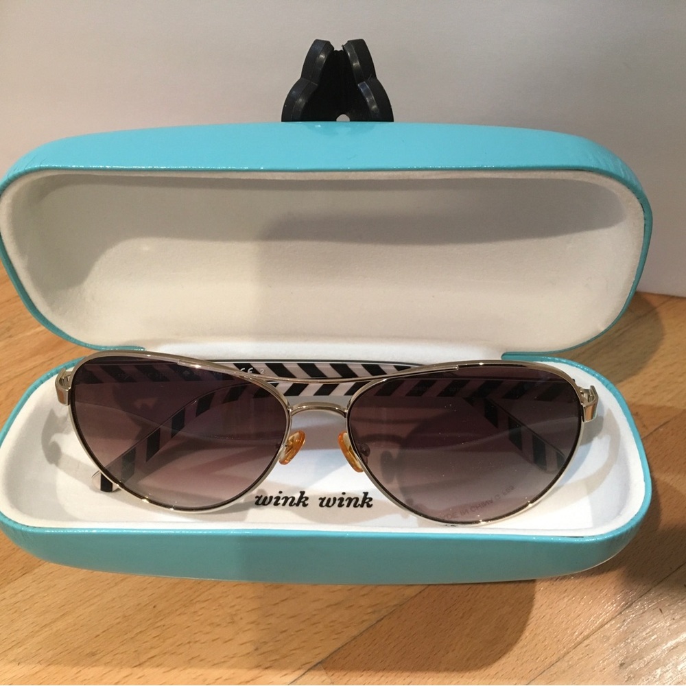 Kate Spade Aviator Sunglasses with case
